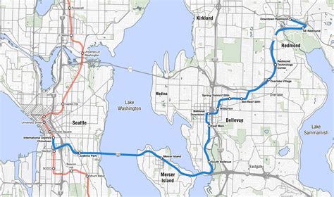 Future of MAP and its potential impact on project management Link Light Rail Seattle Map